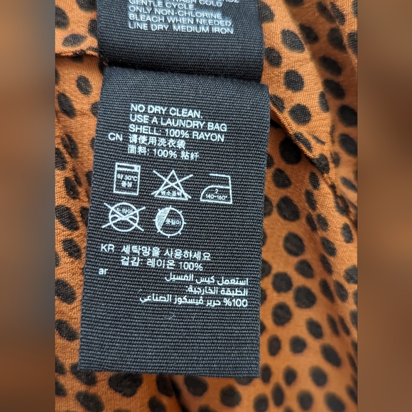 & Other Stories Leopard Ruffle Wrap Skirt - Sz 2 - Picture 11 of 12